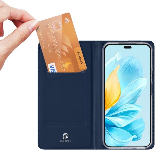 Dux Ducis - Honor 200 Lite Hülle - Handy Bookcover - Skin Pro Series - blau