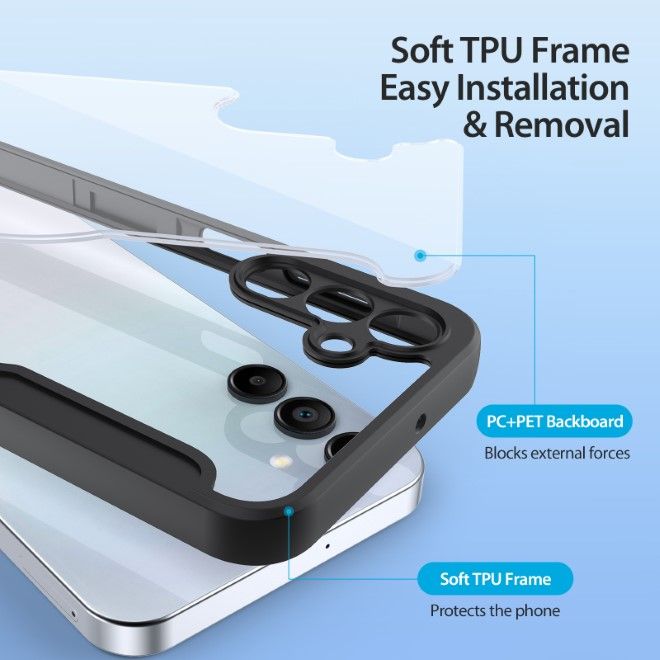 Dux Ducis - Samsung Galaxy A15 5G / 4G Hülle - Leder Bookcover mit Standfunktion - Skin X Pro Series - schwarz