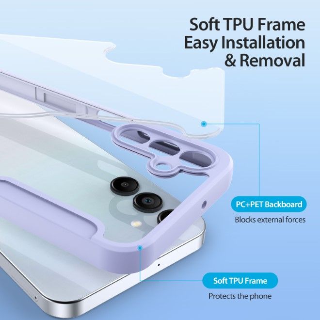 Dux Ducis - Samsung Galaxy A15 5G / 4G Hülle - Leder Bookcover mit Standfunktion - Skin X Pro Series - purpur