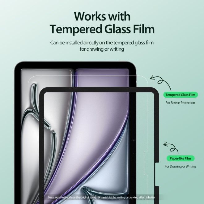 Dux Ducis - iPad Air 11 (2025/2024) Schutzfolie - Paperlike Film - Naad Series - transparent