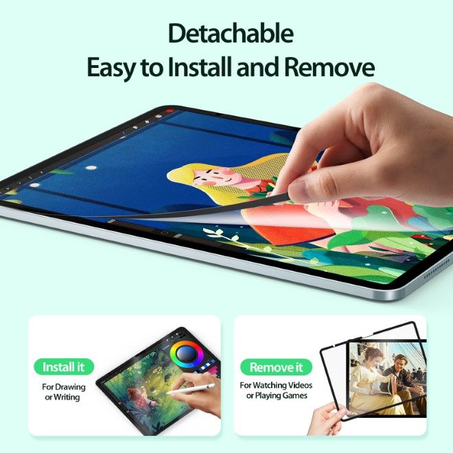 Dux Ducis - iPad Air 13 (2025/2024) Schutzfolie - Paperlike Film - Naad Series - transparent