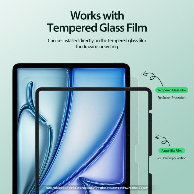Dux Ducis - iPad Air 13 (2025/2024) Schutzfolie - Paperlike Film - Naad Series - transparent