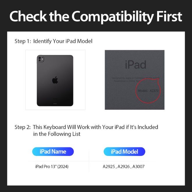 Dux Ducis - iPad Pro 13 (2024) Tastatur Hülle - Keyboard Case - DK Series - schwarz