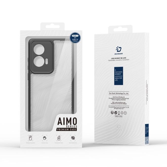 Dux Ducis - Motorola Edge 50 Fusion Hülle - Hardcase - Aimo Series - schwarz