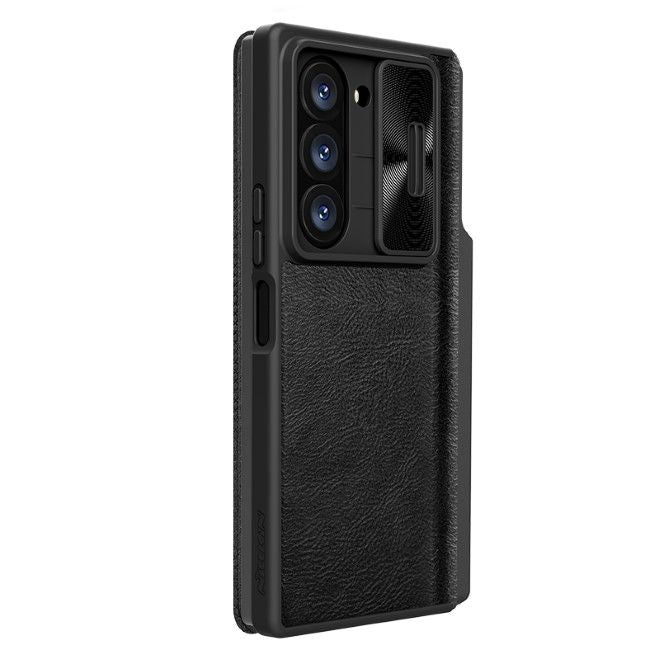 Nillkin - Samsung Galaxy Z Fold6 Hülle - Qin Pro Leather Case Series - schwarz