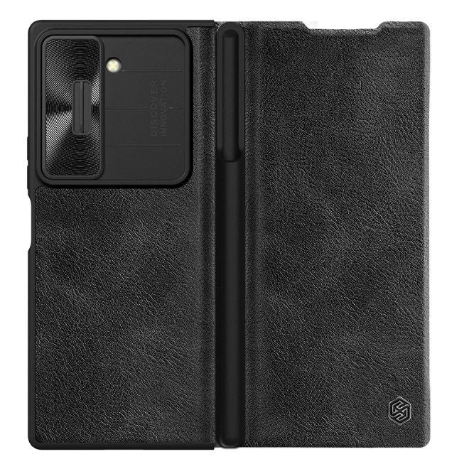 Nillkin - Samsung Galaxy Z Fold6 Hülle - Qin Pro Leather Case Series - schwarz