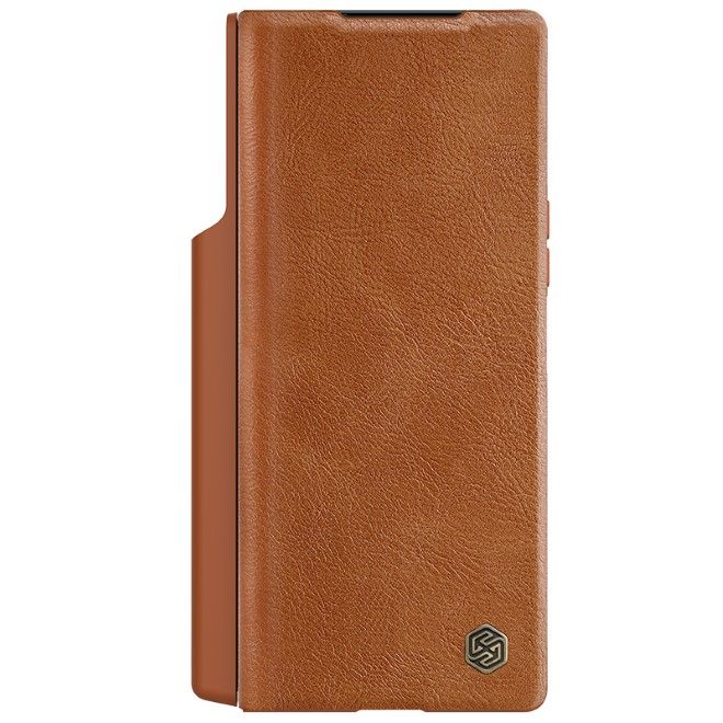 Nillkin - Samsung Galaxy Z Fold6 Hülle - Qin Pro Leather Case Series - braun