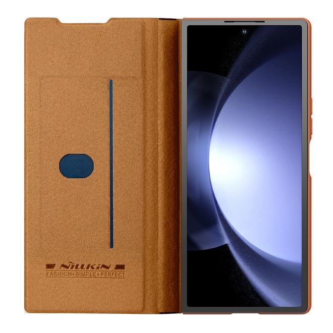Nillkin - Samsung Galaxy Z Fold6 Hülle - Qin Pro Leather Case Series - braun