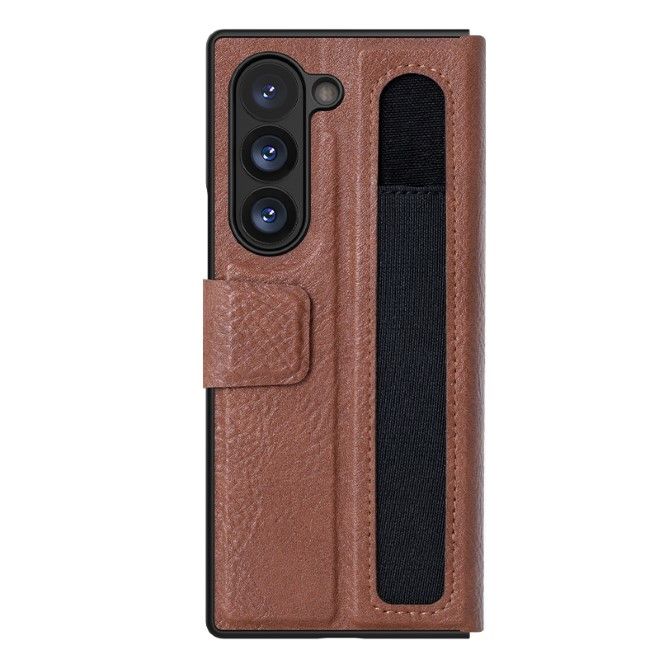Nillkin - Samsung Galaxy Z Fold6 Hülle - Aoge Leather Case Series - mit S-Pen Halterung - braun