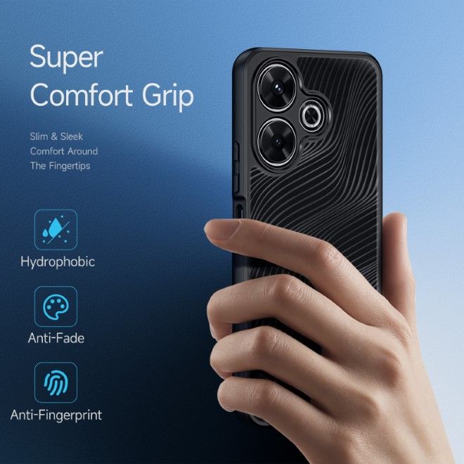 Dux Ducis - Xiaomi Redmi 13 4G / Note 13R / Poco M6 4G Hülle - Hardcase - Aimo Series - schwarz