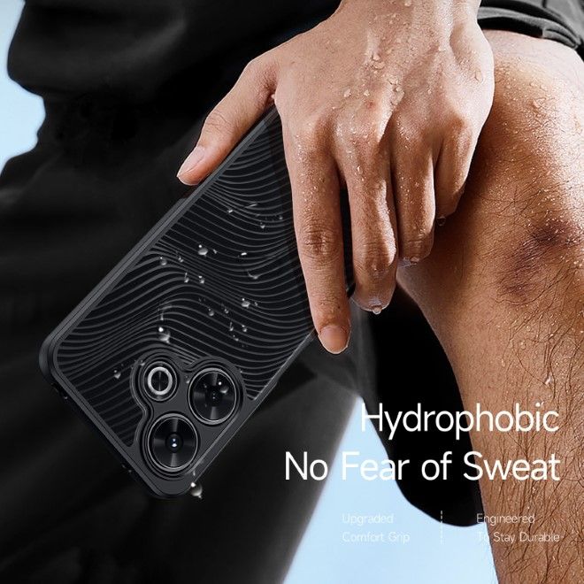 Dux Ducis - Xiaomi Redmi 13 4G / Note 13R / Poco M6 4G Hülle - Hardcase - Aimo Series - schwarz