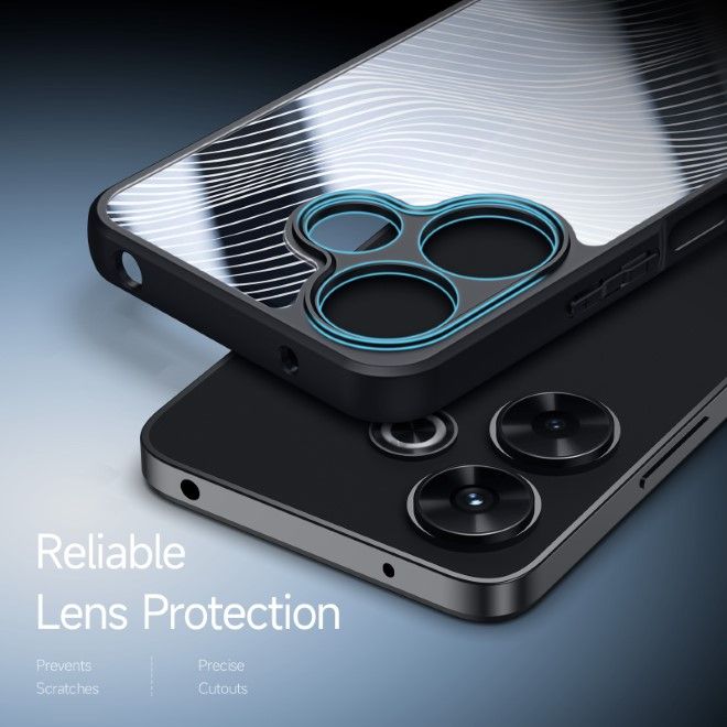 Dux Ducis - Xiaomi Redmi 13 4G / Note 13R / Poco M6 4G Hülle - Hardcase - Aimo Series - schwarz