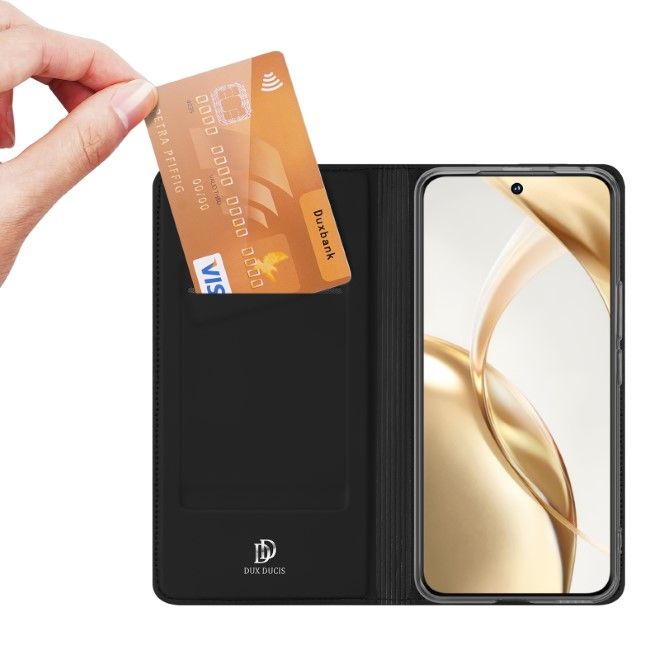 Dux Ducis - Honor 200 Hülle - Handy Bookcover - Skin Pro Series - schwarz