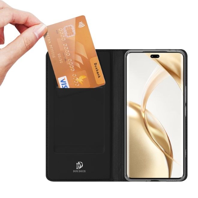 Dux Ducis - Honor 200 Pro Hülle - Handy Bookcover - Skin Pro Series - schwarz
