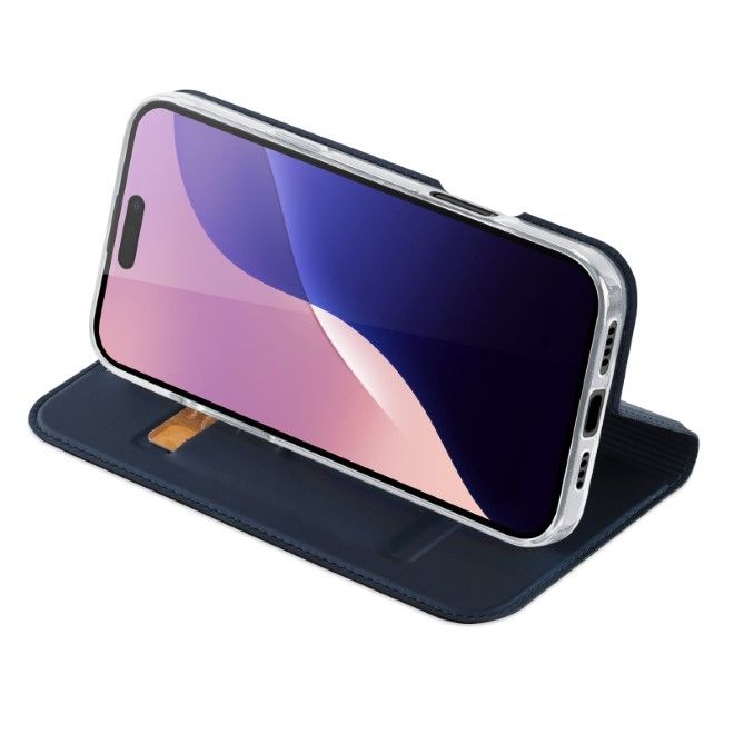 Dux Ducis - iPhone 16 Pro Max Hülle - Handy Bookcover - Skin Pro Series - blau