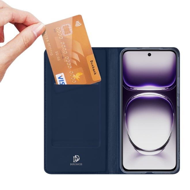 Dux Ducis - Oppo Reno12 Hülle - Handy Bookcover - Skin Pro Series - blau