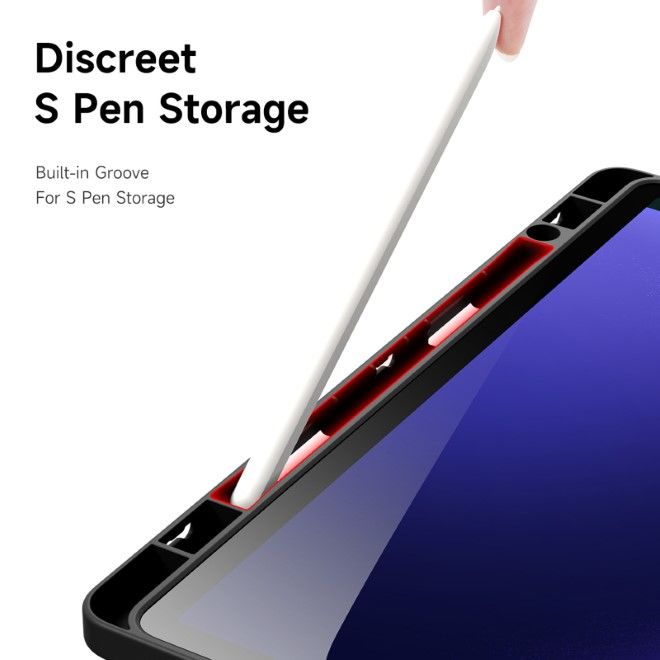 Dux Ducis - Samsung Galaxy Tab S9 / S9 FE Hülle - Leder Bookcover - Magi Series - schwarz