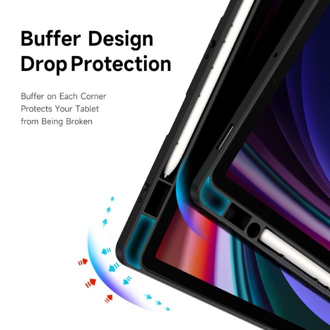 Dux Ducis - Samsung Galaxy Tab S9 / S9 FE Hülle - Leder Bookcover - Magi Series - schwarz