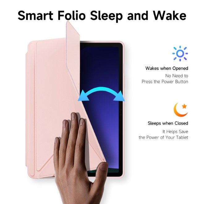 Dux Ducis - Samsung Galaxy Tab S9 / S9 FE Hülle - Leder Bookcover - Magi Series - rosa
