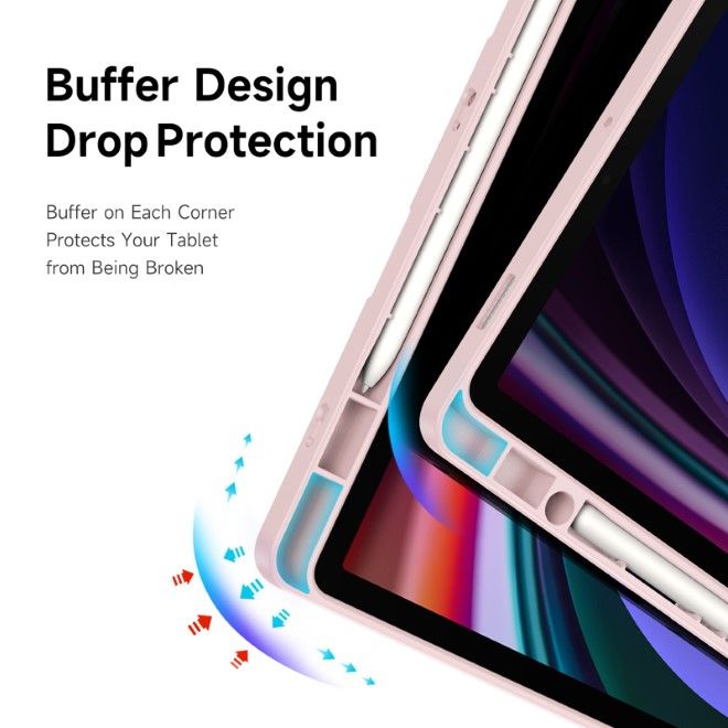 Dux Ducis - Samsung Galaxy Tab S9 / S9 FE Hülle - Leder Bookcover - Magi Series - rosa