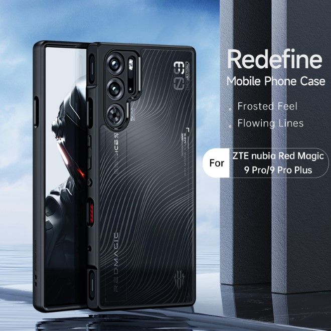 Dux Ducis - ZTE nubia Red Magic 9 Pro Hülle - Hardcase - Aimo Series - schwarz