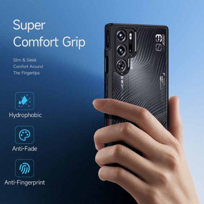 Dux Ducis - ZTE nubia Red Magic 9 Pro Hülle - Hardcase - Aimo Series - schwarz