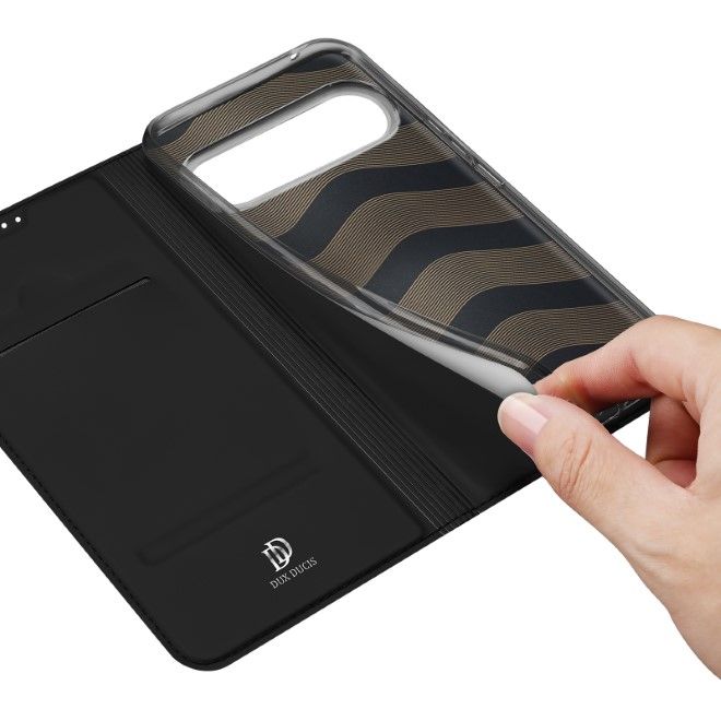 Dux Ducis - Google Pixel 9 Pro XL Hülle - Handy Bookcover - Skin Pro Series - schwarz