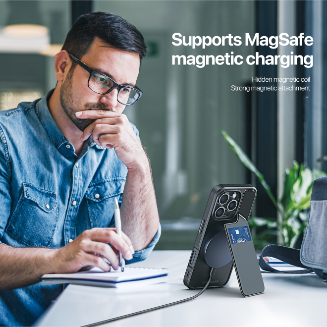 Dux Ducis - iPhone 16 Pro Max Hülle - PC und TPU Hardcase - Rafi II Mag Series - schwarz