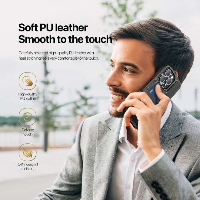 Dux Ducis - iPhone 16 Pro Max Hülle - PC und TPU Hardcase - Rafi II Mag Series - schwarz