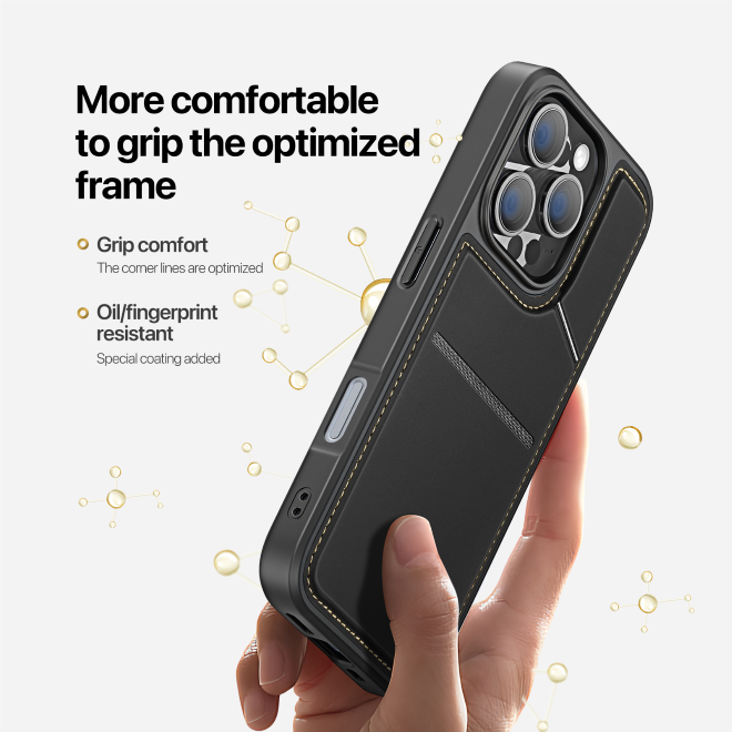 Dux Ducis - iPhone 16 Pro Max Hülle - PC und TPU Hardcase - Rafi II Mag Series - schwarz