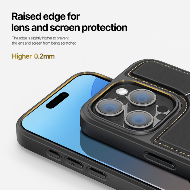 Dux Ducis - iPhone 16 Pro Max Hülle - PC und TPU Hardcase - Rafi II Mag Series - schwarz