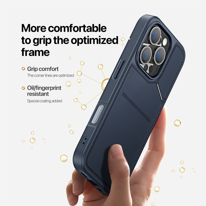 Dux Ducis - iPhone 16 Pro Max Hülle - PC und TPU Hardcase - Rafi II Mag Series - blau