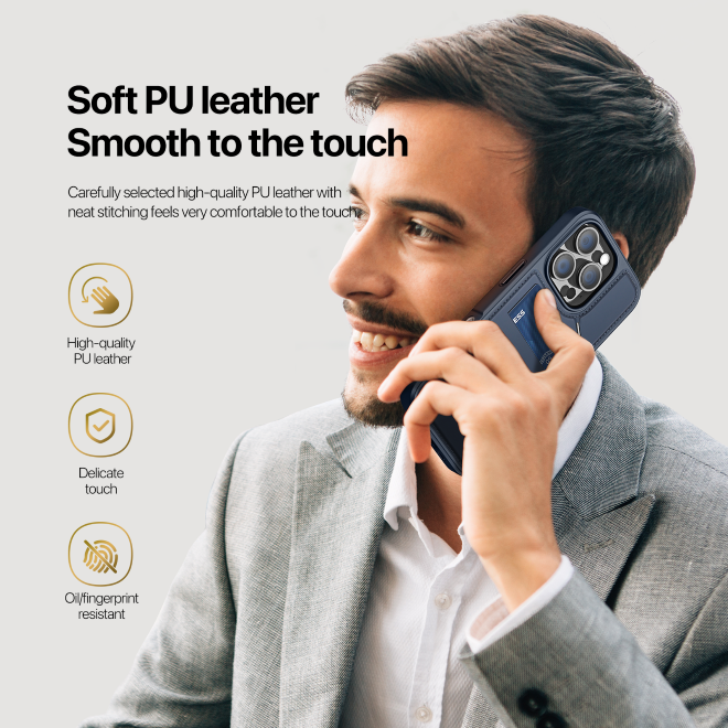 Dux Ducis - iPhone 16 Pro Max Hülle - PC und TPU Hardcase - Rafi II Mag Series - blau