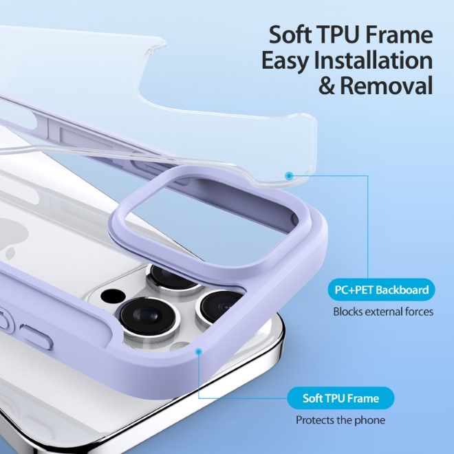 Dux Ducis - iPhone 16 Pro Max Hülle - Leder Bookcover - MagSafe - Skin X Pro Series - purpur