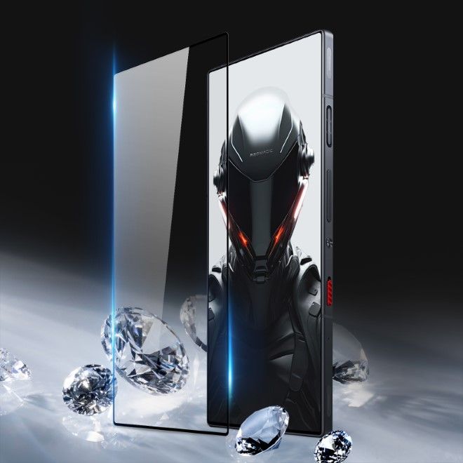 Dux Ducis - ZTE nubia Red Magic 9 Pro Schutzglas - aus gehärtetem Glas - Curved - schwarz