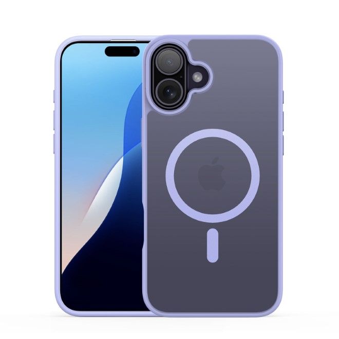 Dux Ducis - iPhone 16 Plus Hülle - TPU und PC Hardcase - MagSafe kompatibel - Yind Series - hellpurpur
