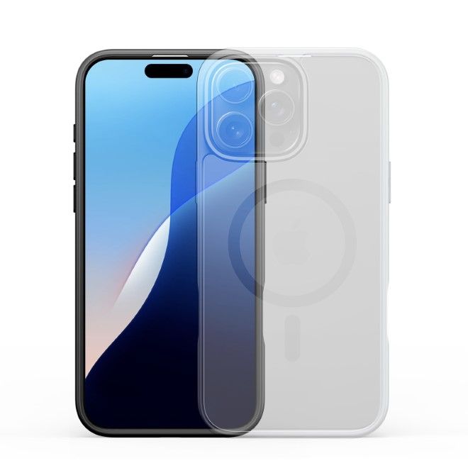 Dux Ducis - iPhone 16 Pro Hülle - TPU und PC Hardcase - MagSafe kompatibel - Yind Series - schwarz