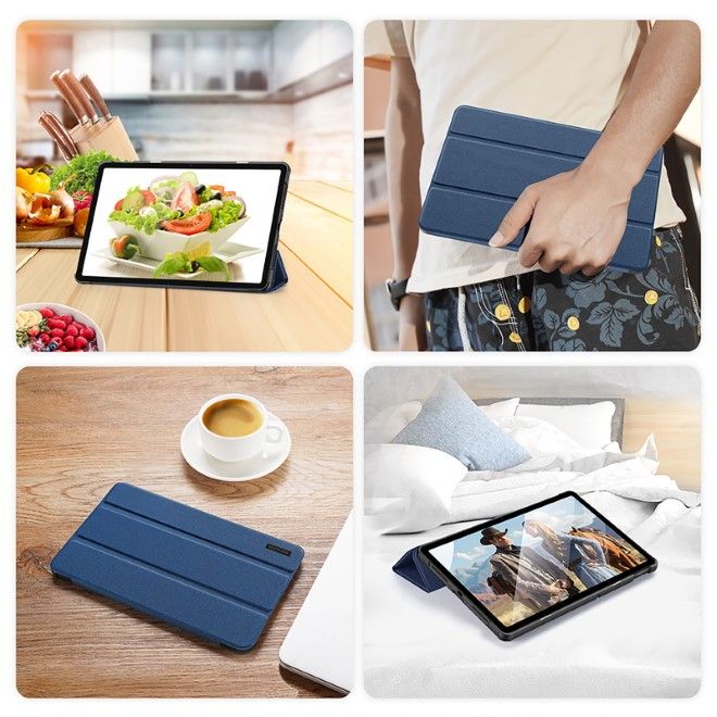 Dux Ducis - Xiaomi Redmi Pad SE 8.7 Hülle - Leder Smart Flip Case - Domo Series - blau