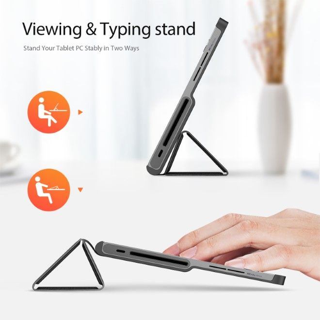 Dux Ducis - Lenovo Tab Plus 11.5 Hülle - Leder Smart Flip Case - Domo Series - schwarz