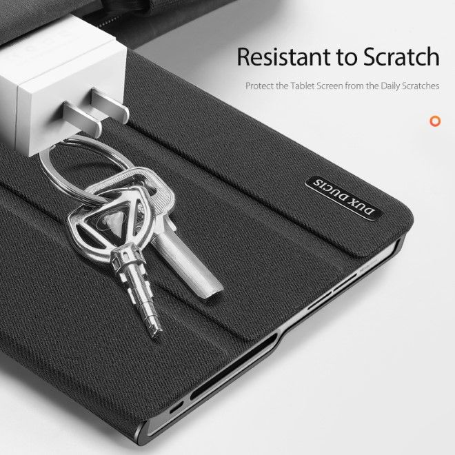 Dux Ducis - Lenovo Tab Plus 11.5 Hülle - Leder Smart Flip Case - Domo Series - schwarz