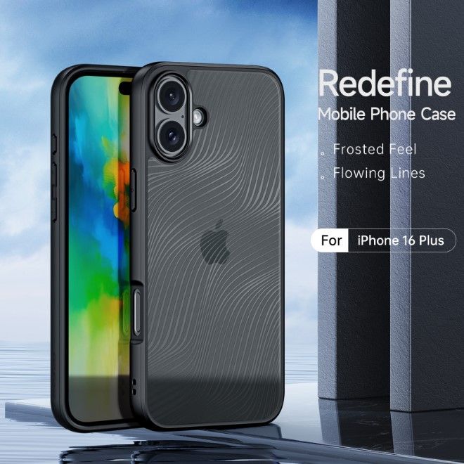 Dux Ducis - iPhone 16 Plus Hülle - Hardcase - Aimo Series - schwarz