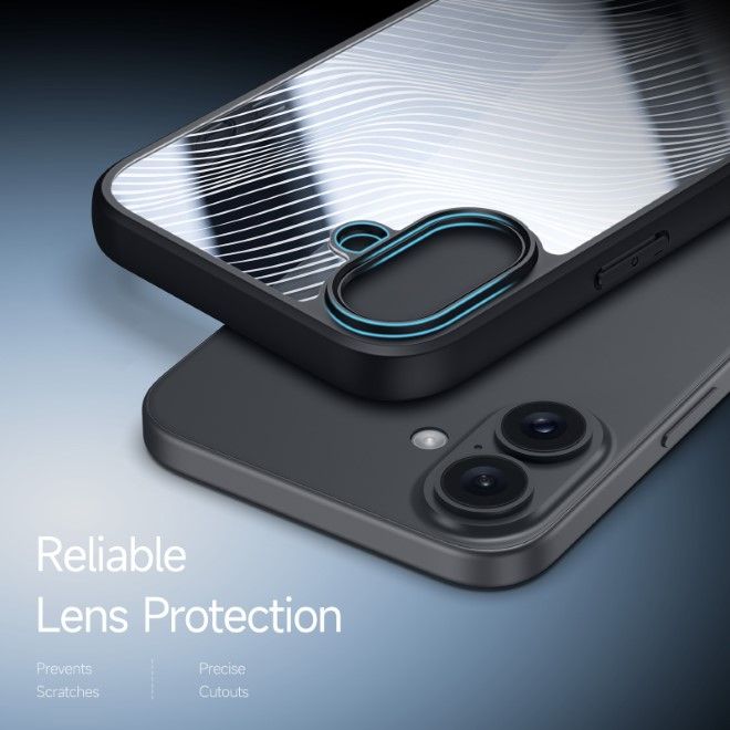 Dux Ducis - iPhone 16 Plus Hülle - Hardcase - Aimo Series - schwarz