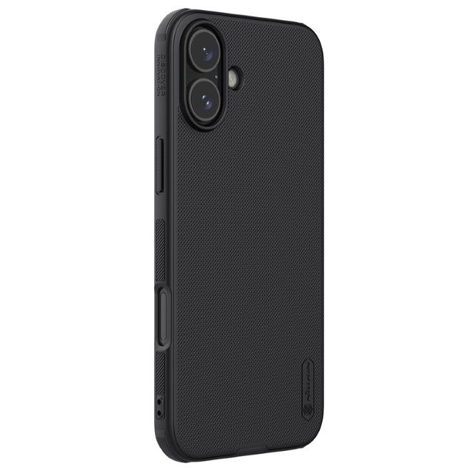 Nillkin - iPhone 16 Hülle - Kunststoff Case - Super Frosted Shield Pro Series - schwarz