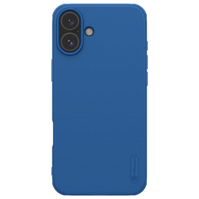 Nillkin - iPhone 16 Hülle - Kunststoff Case - Super Frosted Shield Pro Series - blau