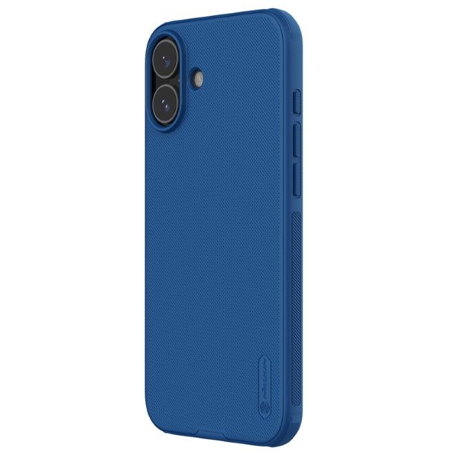 Nillkin - iPhone 16 Hülle - Kunststoff Case - Super Frosted Shield Pro Series - blau