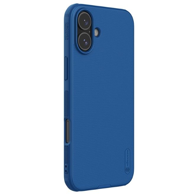 Nillkin - iPhone 16 Hülle - Kunststoff Case - Super Frosted Shield Pro Series - blau