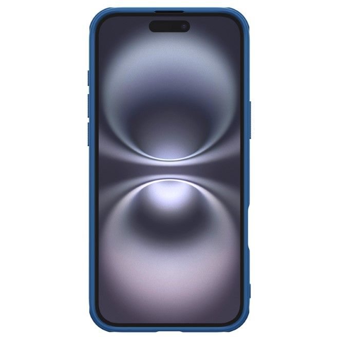 Nillkin - iPhone 16 Hülle - Kunststoff Case - Super Frosted Shield Pro Series - blau