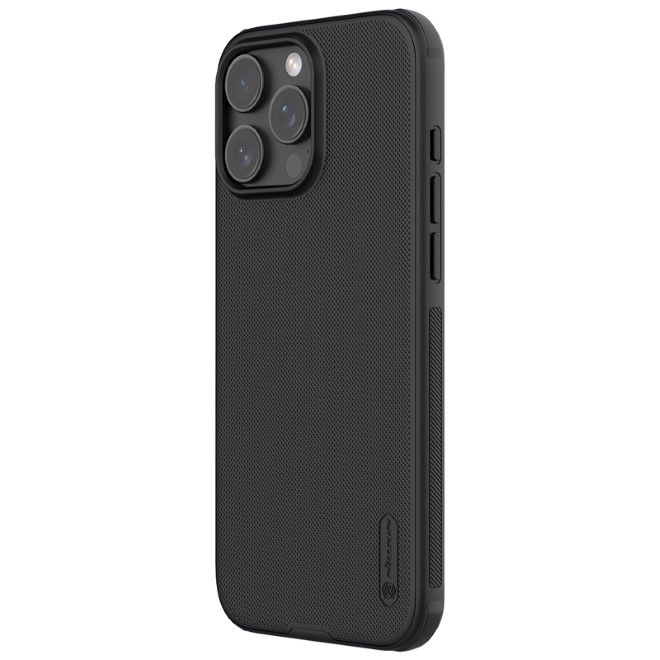 Nillkin - iPhone 16 Pro Hülle - Kunststoff Case - Super Frosted Shield Pro Series - schwarz