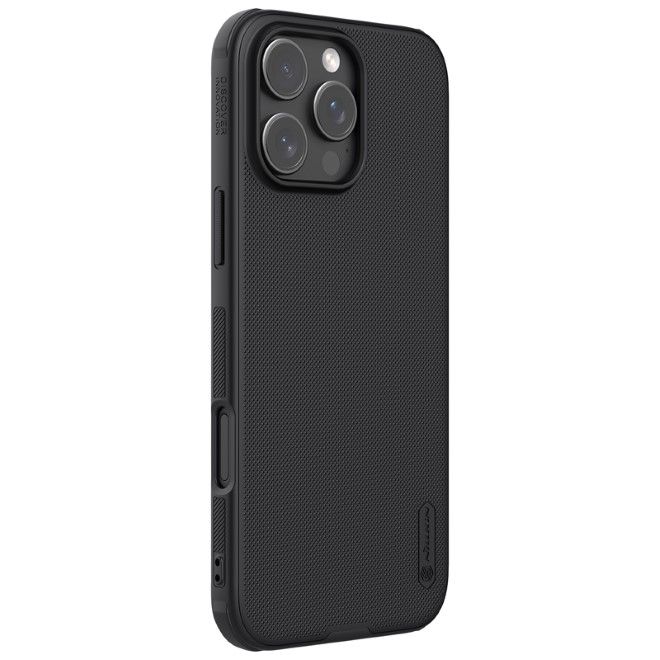 Nillkin - iPhone 16 Pro Hülle - Kunststoff Case - Super Frosted Shield Pro Series - schwarz