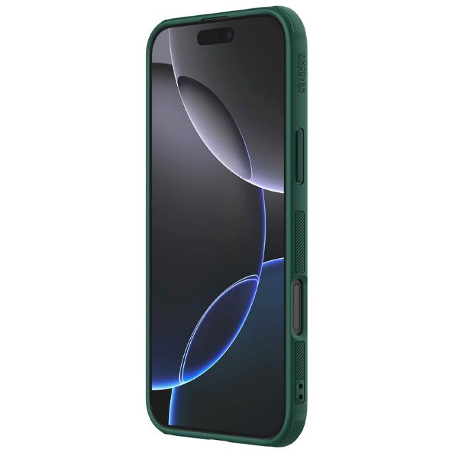 Nillkin - iPhone 16 Pro Hülle - Kunststoff Case - Super Frosted Shield Pro Series - dunkelgrün